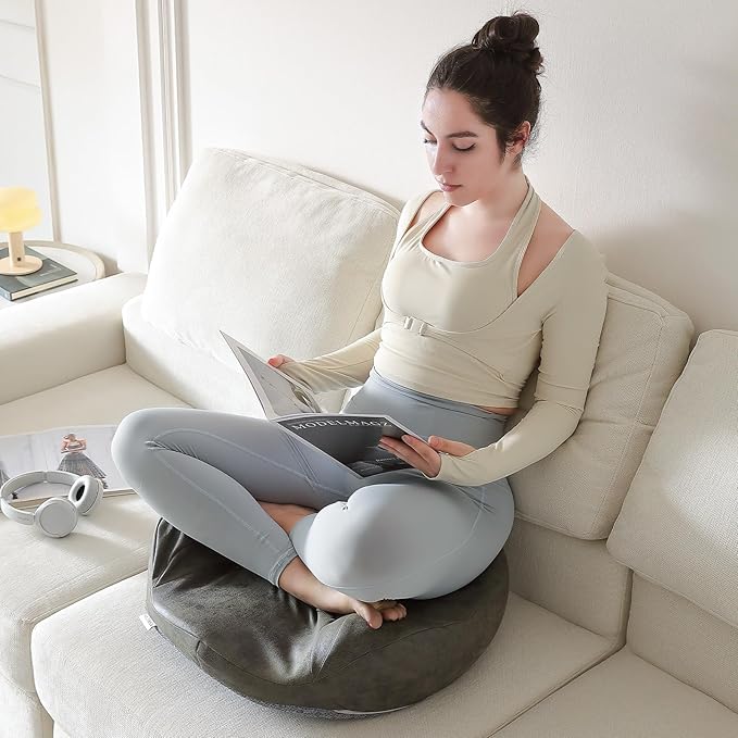 Meditation Cushion, Comfortable Floor Pillow for Adults Sitting, Reading, Yoga, Large Floor Cushion Seating for Living Room Tatami Home Decor