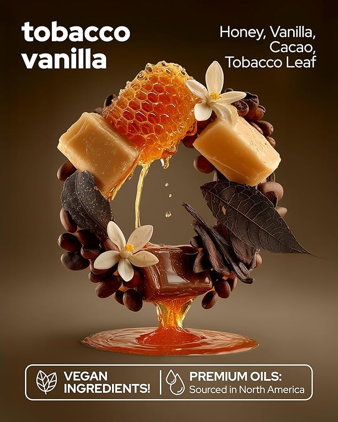 Vilicci Tobacco Vanilla Car Air Freshener – Premium Auto Perfume & Car Diffuser | Sophisticated & Timeless Scent | Long-Lasting Up to 120 Days | Odor Eliminating | Vegan, Cruelty-Free Car Perfume - Bloomnest