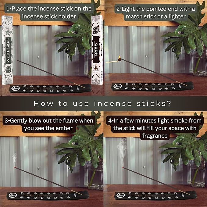Trumiri Incense Sticks - Combo Pack of 40 Insence-Sticks - 20 White Sage + 20 Oud - Insenses - Insents - Incents - Inscense - Incence - Incienso - All Natural Incense Sticks TRUMIRI