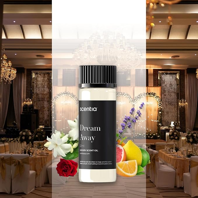 Scentia Fragrance Oil Blend, Inspired by Iconic Perfume, Home Luxury Scents, Essential Oil Blend for Aromatherapy Diﬀusers, Humidifiers & Candle Making -Dream Away 20ml, 0.67 Fl Oz, Mothers Day Gift Scentia