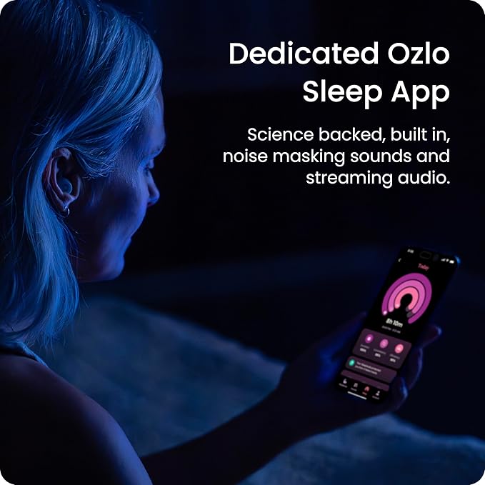 Ozlo Sleepbuds® | Comfortable Side Sleeper Headphones | Up to 10 Hours of Bluetooth LE Streaming | Science-Backed Sleep Sounds | Snore Blocking Comfortable Earbuds - Bloomnest
