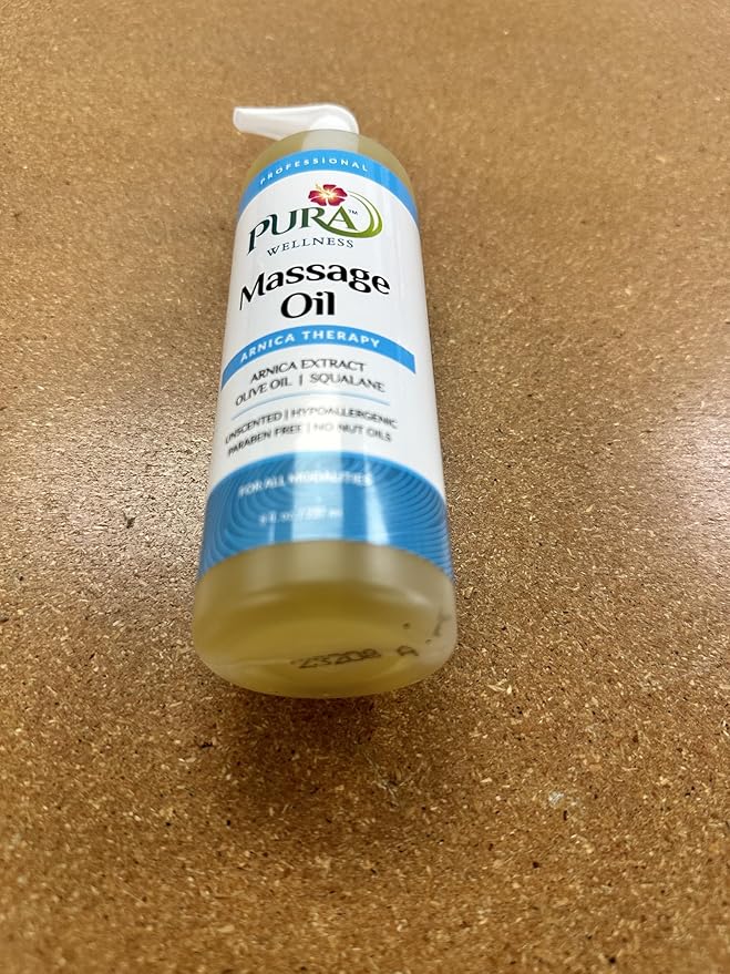 Wellness Professional 8oz Arnica Oil, 8oz, Massage Oil, Unscented Deep Tissue, Arnica, Hypoallergenic Arnica Oil for Physical Therapy and Muscle Recovery - Bloomnest
