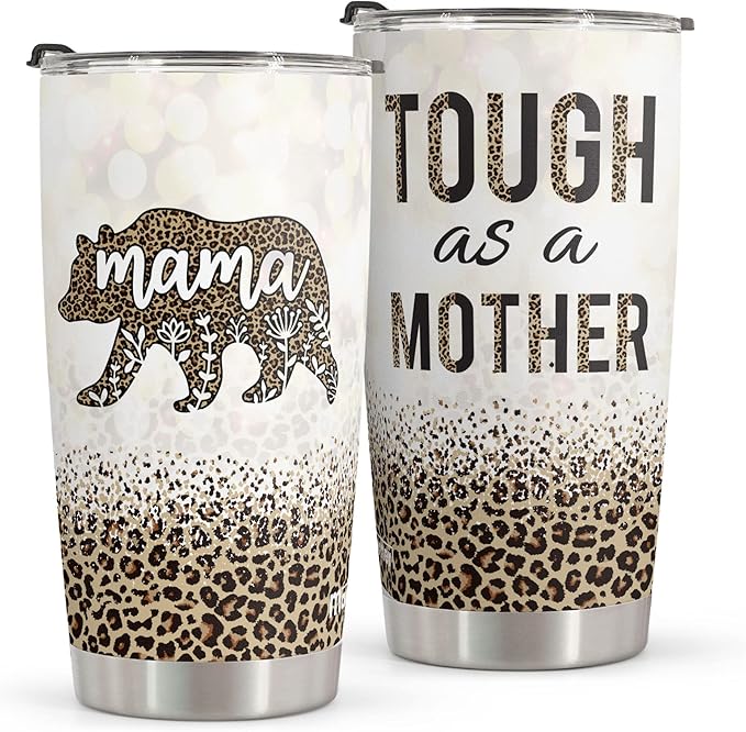 Macorner Mothers Day, Birthday Gifts for Mom Nana From Daughter Son - Christmas Gifts For Women Grandma - Stainless Steel Bear Tumbler 20oz - Bloomnest