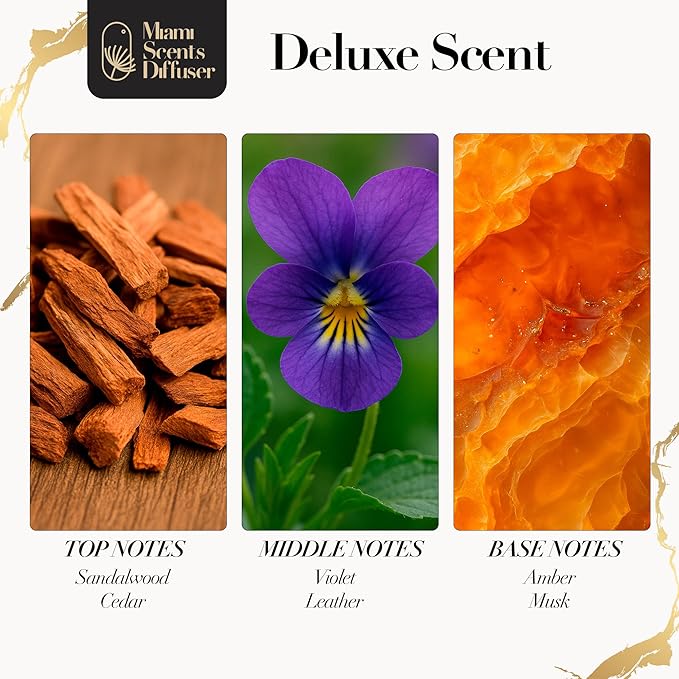 Deluxe Scent Inspired by Hyde's Hotel 17 Fl Oz - 500 ml Essential Oils Aroma for Home Office Diffuser Luxury Fragance Refill Aromatherapy Fresh Blend of Amber, Violet, Cedar, Leather and Sandalwood. - Bloomnest