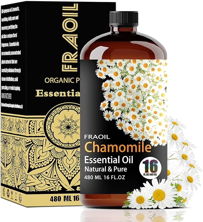 Chamomile Essential Oil, Chamomile Oil 16 Fl Oz 480 ML for Diffuser Humidifier Yoga Cleaning DIY Candle Soap Making Perfume Gift for Women Essential Oils - Bloomnest