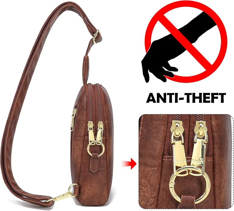 INICAT Small Sling Bag for Women Everyday & Travel Crossbody Bags Lightweight Cross Body Purses Vegan Leather - Bloomnest