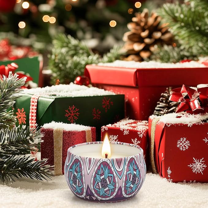 Candles Gifts for Women, 12 Pack Candles for Home Scented, 30 Oz Soy Wax Candle Gifts Sets, 240H Burning Candle for Scented, Ideal for Birthday, Valentine's Day, Mother's Day - Bloomnest