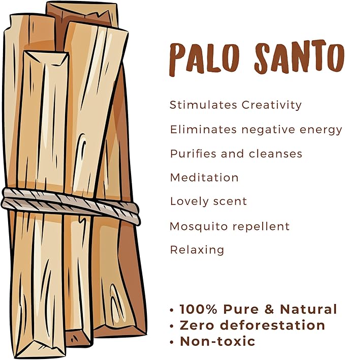 Palo Santo - 20 Sticks - Sustainably Harvested - 100% Natural - High Resin Content - EarthWise Aromatics EarthWise+Aromatics