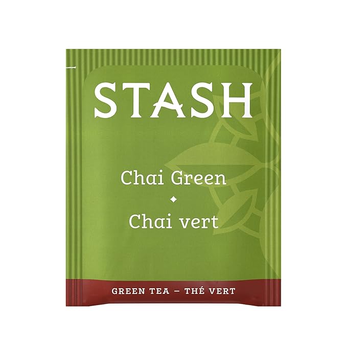 Stash Tea Chai Green Tea - Caffeinated, Non-GMO Project Verified Premium Tea with No Artificial Ingredients, 20 Count (Pack of 6) - 120 Bags Total - Bloomnest
