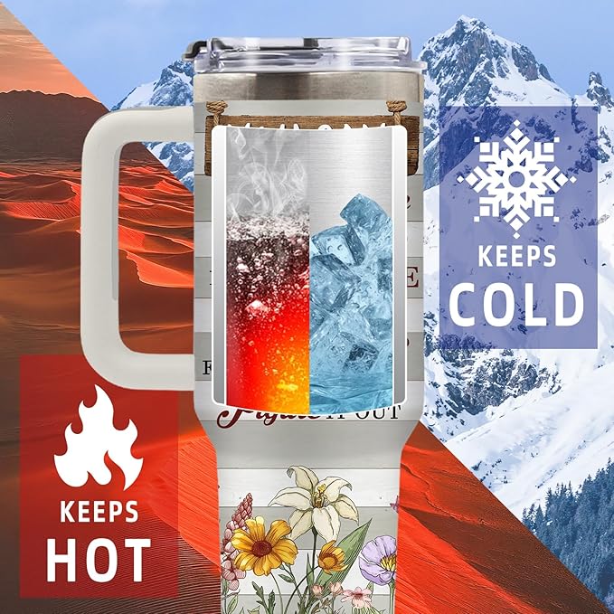 DUUV Christian Gifts for Christmas Thanksgiving, Christian Tumbler 40 Oz Stainless Steel Insulated Mug, Inspirational Religious Gifts for Women Men, Spiritual Encouragement Gift for Faith Lovers, 1PCS - Bloomnest