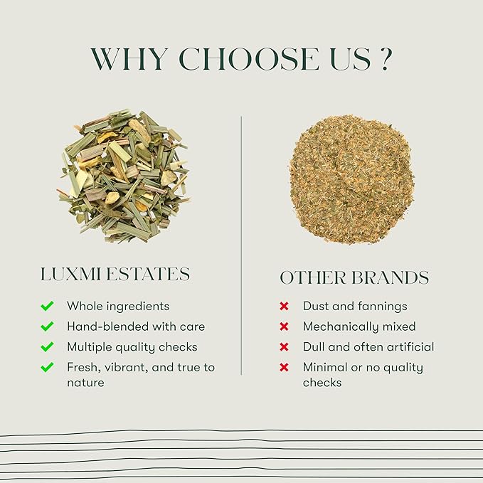 Luxmi Estates Organic Lemon Ginger Tea (50 Tea Bags), Lemon Peel, Ginger, Lemongrass and Licorice for sore throat, aids digestion, help with Nausea, and Uplifts Your Mood - Bloomnest