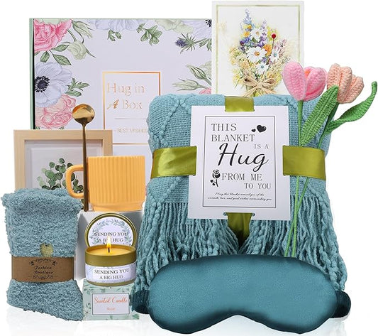 Gifts for Women Get Well Soon Gifts Self Care Package Feel Better After Surgery Sympathy Gift Baskets Thinking of You Gifts Healing Blanket Birthday Gifts for Women Mom Sister Daughter Best Friend - Bloomnest
