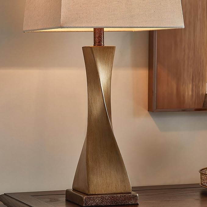 KAWOTI 27" Distressed Painted Table Lamp Set (Set of 2) - Bloomnest