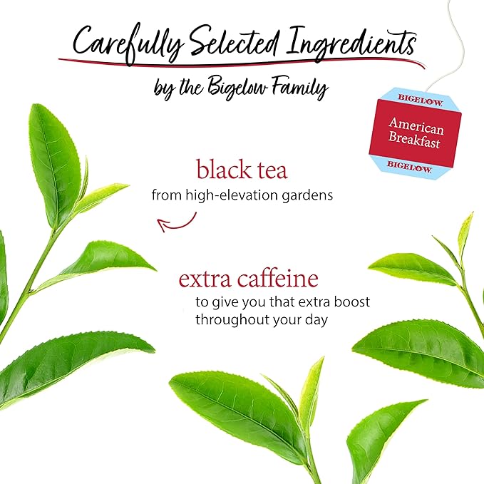 Bigelow Tea American Breakfast Black Tea Bags, Caffeinated Tea, 20 Count Box (Pack of 6), 120 Total Tea Bags Total - Bloomnest