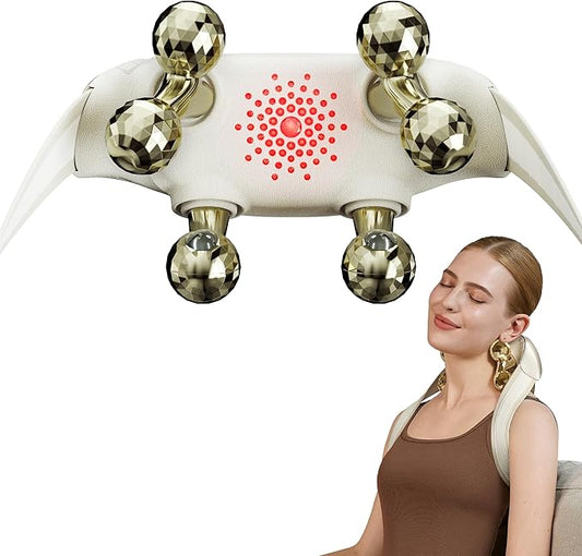 SKG Neck Massager for Pain Relief Deep Tissue Shiatsu Neck and Shoulder Massger with Heat Flex Massager H7 Ultra E - Bloomnest