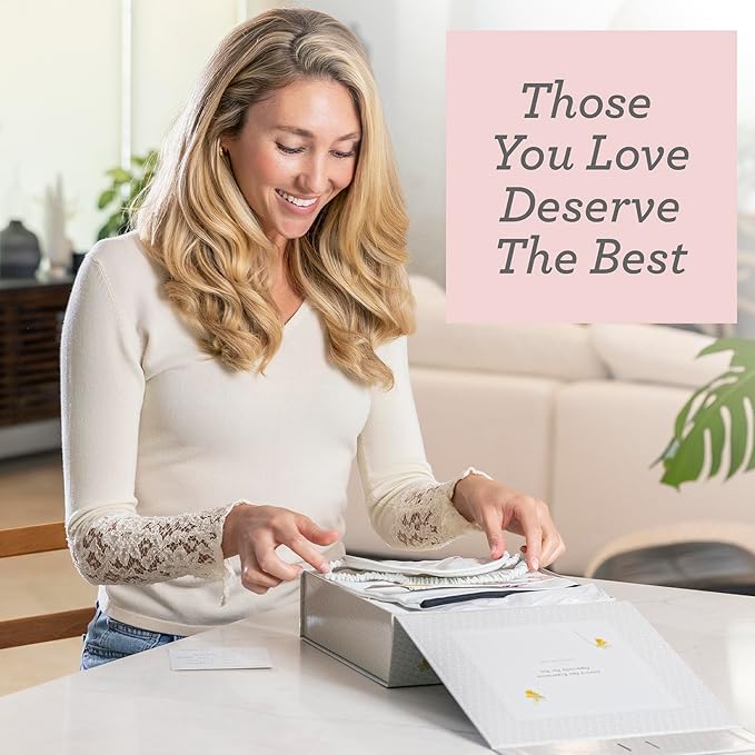 Lizush Luxury Spa Gifts for Women – 7 Piece Lavender Gift Set with Candle, Gift Baskets for Women, Body Care Set for Mom, Birthday Box, Relaxation & Self Care Spa Kit for Wife – Handmade in the USA