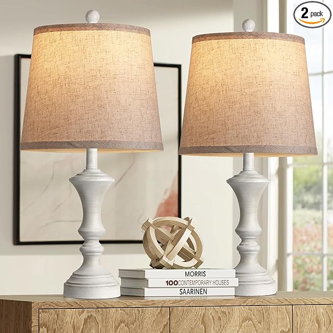 Retro Table Lamps Set of 2 Nightstand Lamp for Bedroom Vintage Rustic Table Lamps for Living Room Traditional Nightstand Bedside Lamps Bulb NOT Included - Bloomnest