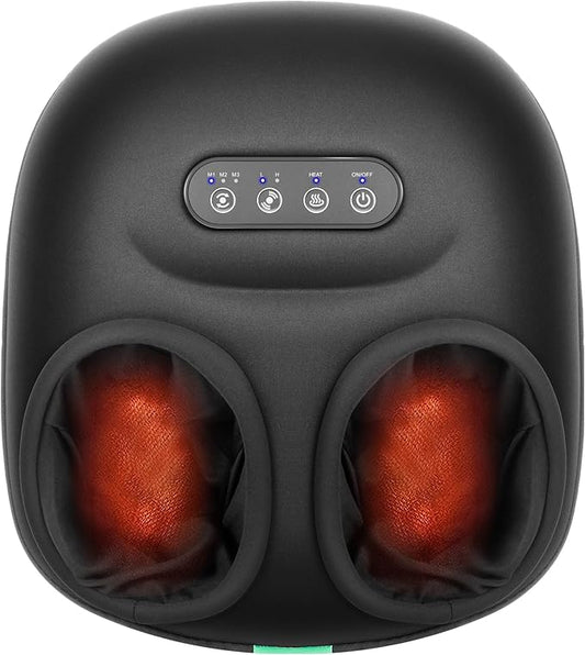 Medcursor Foot Massager Machine with Heat, Rolling, Deep Kneading, Shiatsu Foot Massager for Delivers Pain Relief, Tired, Plantar Fasciitis, Gift for Women Mom Men Fits Up to 13" - Bloomnest