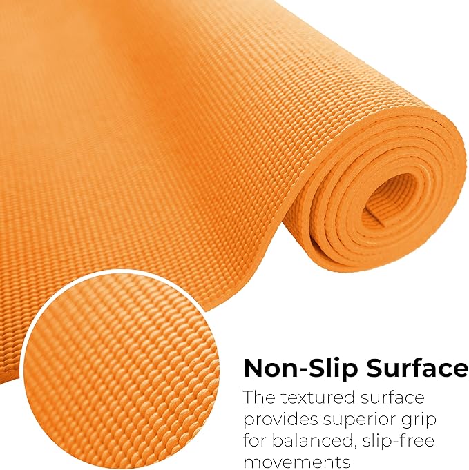 Hello Fit 10-Pack Yoga Mat, 68" x 24" Non Slip Exercise Mat, 4mm Thick Gym Mat for Fitness and Stretching, Bulk Non Toxic Yoga Mats for Schools and Studios - Bloomnest