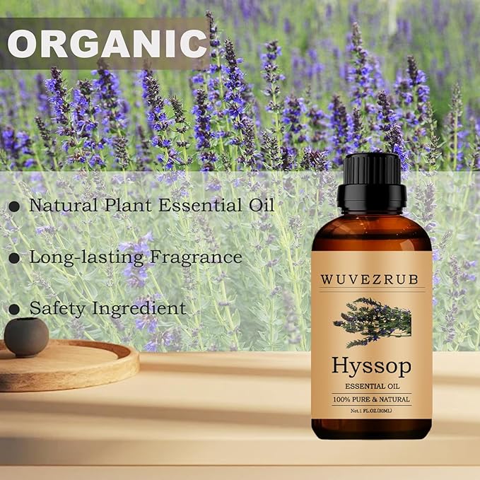 Hyssop Essential Oils, 30ML Pure and Natural Essential Oil for Aromatherapy Diffuser - Hyssop / 1 Fl Oz - Bloomnest