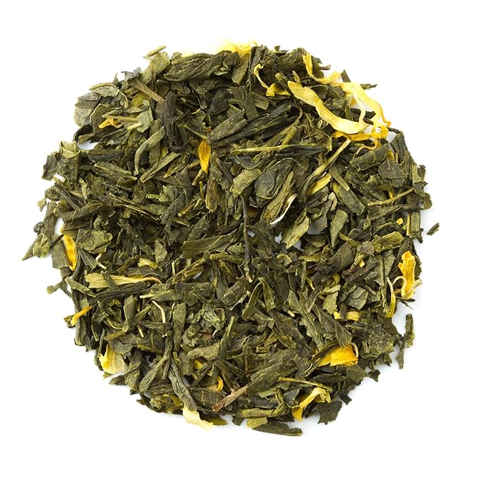 Heavenly Tea Leaves Organic Passion Green, Bulk Loose Leaf Green Tea, 1 Lb. (Approx. 200 Servings) - Antioxidant Rich, Immune Boosting, Hot or Iced Tea, Great Natural Energy Source - Bloomnest