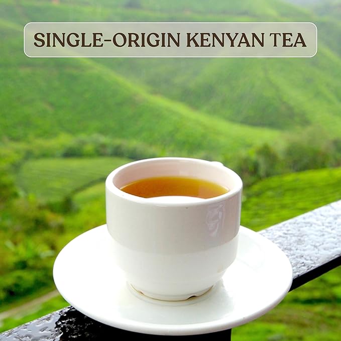 Akina Single-Origin Cardamom Black Tea Bags | 100% Naturally Flavored Tea, Kenyan Origin, Gourmet beverage, Support Digestive Health and Heart Health (100 String & Tag Bags, 200g) - Bloomnest