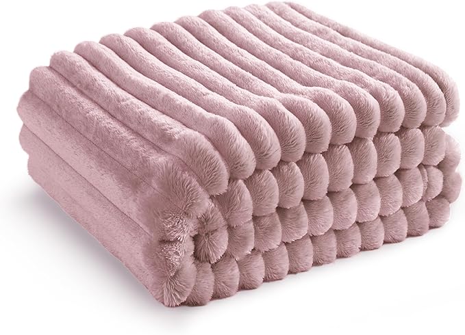 Bedsure GentleSoft Pink Twin XL Blanket for Bed - Cozy Soft Blankets for Women, Cute Small Fleece Throws for Girls, Birthday Gifts for Women Decor Gifts for Mom, 66x90 Inches - Bloomnest