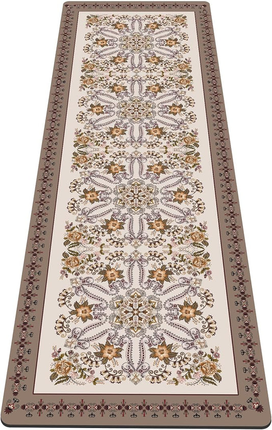 nuveti Yoga Mat Print Extra Thick TPE Non Slip Fitness Exercise Mat with Carrying Bag,72"x24" Extra Thick 6MM Exercise & Workout Mat for Yoga, Pilates Fitness and Floor Exercises - Bloomnest