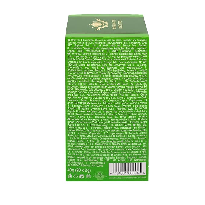 Ahmad Teas - Original Green Tea 1.4oz - 20 Tea Bags - Bloomnest
