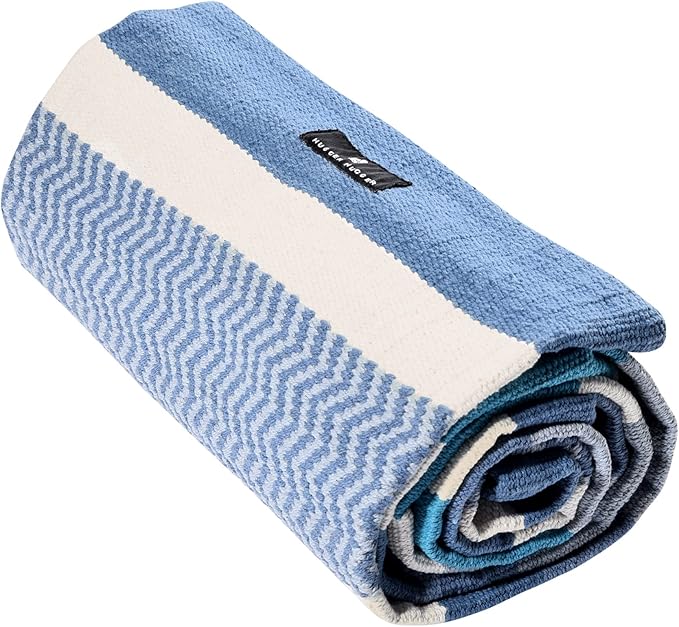 Hugger Mugger Cotton Yoga Rug - Absorbent, Grippy Tight Weave, Ashtanga and Hot Yoga Rug, Helps with Slippery Hands and Feet - Bloomnest
