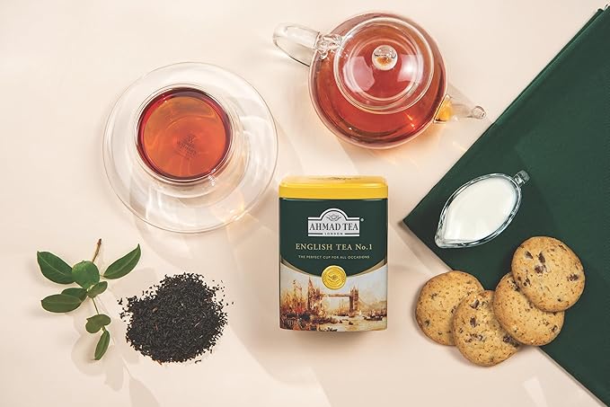 Ahmad Tea Caddy Gift Tin, English Scene, English Tea No.1, 100 Gram - Bloomnest