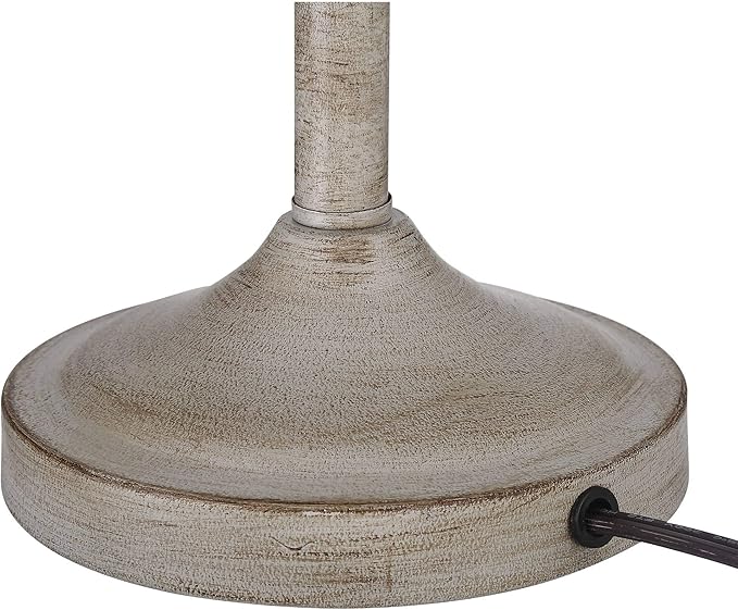 360 Lighting Lynn Country Cottage Rustic Buffet Table Lamps 26 3/4" Tall Skinny Set of 2 Light Beige Wood Oatmeal Fabric Tapered Drum Shade for Living Room House Home Dining Office Entryway Family - Bloomnest