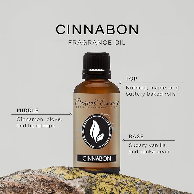 Eternal Essence Oils Cinnabon 30ml Premium Fragrance Oil - for Candle, Soap Making, Aromatherapy, Diffusers, Home Care, & Humidifiers EternalEssenceOils