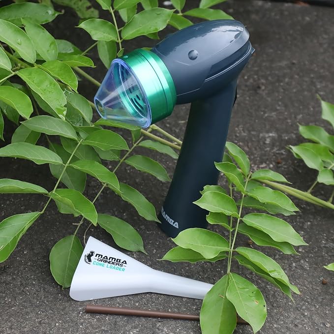Mamba Electric Herb Grinder – USB Rechargeable Spice Grinder, 1g Portable Metal Grinder for Herbs, Quick & Easy-to-Use Spice Mill for Kitchen - Bloomnest