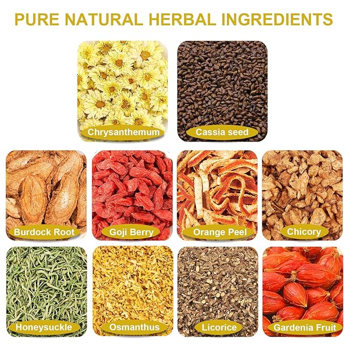 TEARELAE - Chrysanthemum Cassia Seed Tea - 4g x 40 Count - Burdock Root, Goji Berry, Honeysuckle, Osmanthus - Combination Herbal Tea Bag - Bloomnest