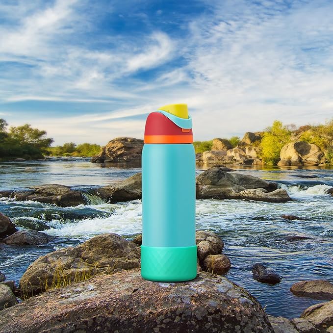 Silicone Boot for Owala Water Bottle 24 oz 32 oz 40 oz, Anti-Slip Protective Sleeve for FreeSip/Twist/Flip Stainless Steel Water Bottles Accessories BEONSKY