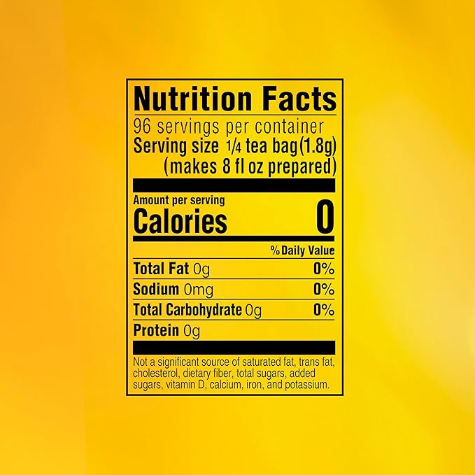 Lipton Unsweetened Iced Tea Bags, Family Size Zero Calories, 144 Total Tea Bags (24ct - Pack of 6) - Bloomnest