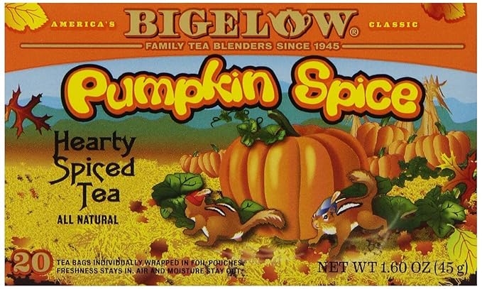 Bigelow Tea Pumpkin Spice Black Tea Bags, 20 Count - Bloomnest