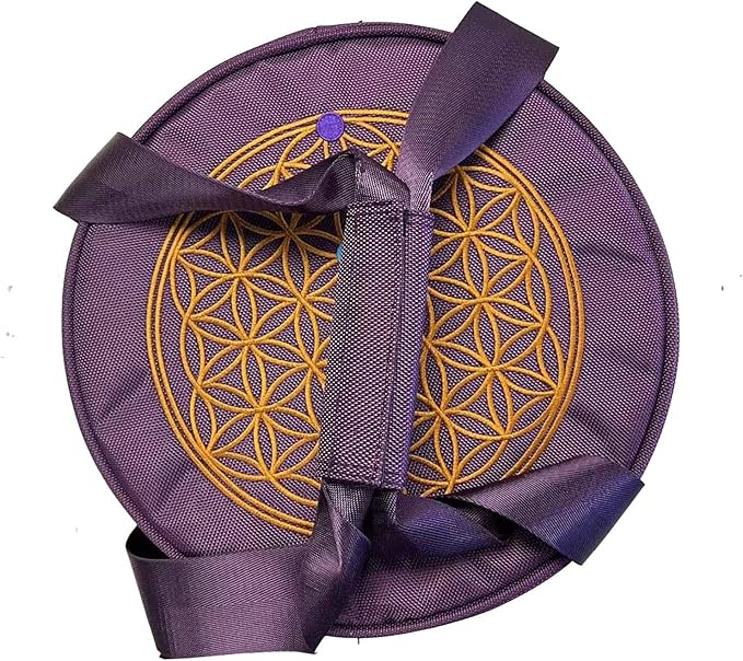 FMTY 12inch Carrying Bag for crystal singing bowl for Meditation, Yoga, Spiritual Healing travel bag for Crystal sound healing bowl… (12Inch, Purple) - Bloomnest