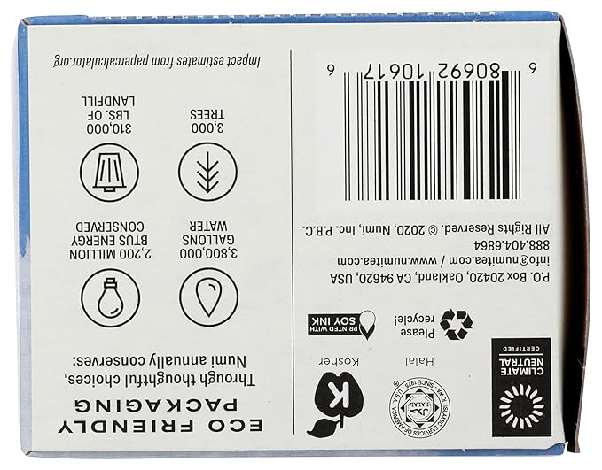 Numi Organic Congest Away Herbal Tea – 16 Herbal Tea Bags – Caffeine Free Cooling Blend with Fennel Peppermint Ginger Cinnamon & Licorice for Soothing Respiratory Comfort - Bloomnest