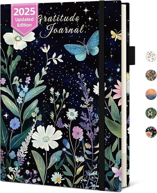 Gratitude Journal for Women – Undated Daily Mindfulness & Manifestation Journal with Prompts for Cultivate Affirmations, Positivity, Self-Care & Happiness - Celestial - Bloomnest