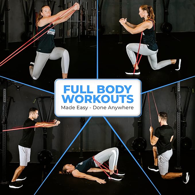 Pull Up Assistance Resistance Bands - Long Loop Power Bands for Men and Women - Strength Power Flexibility Training at Home & Gym - Ebooks & Workout Chart Included by Iron Core Fitness - Bloomnest