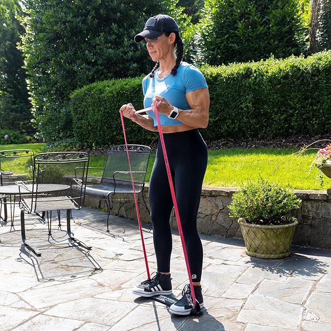 Serious Steel Fitness 37" Resistance Training Bands (Portable Exercise Band System Training Bands- Great for Individuals Looking for Tension Throughout The Exercise) - Bloomnest