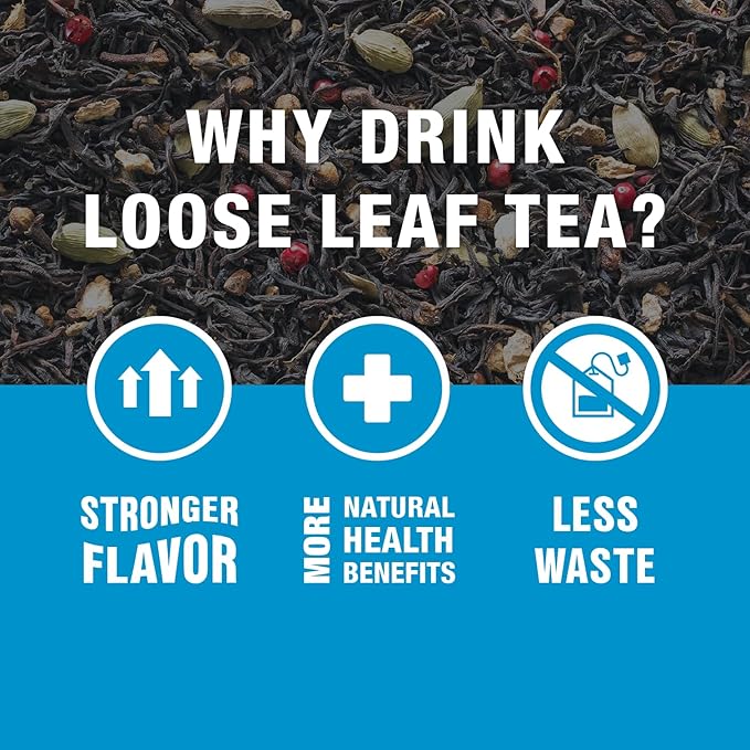 Tiesta Tea - Love & Warmth Loose Leaf Tea Gift Set, Loose Leaf, 6-Flavor Premium Variety Pack with Ball Strainer for Steeping, Brewing, and Enjoying, Valentines Day Assortment to Make Hot or Iced - Bloomnest