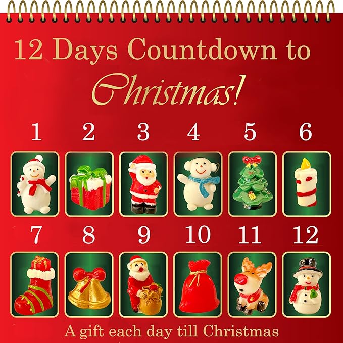 Christmas Bath Bombs for Kids with Surprise Toys Inside - Kids Advent Calendar Bathbombs - 12 Pack Organic Bath Bombs Gift Set, Moisturizing Bubble Bath Fizzies, Gifts for Boys, Girls, Toddler - Bloomnest