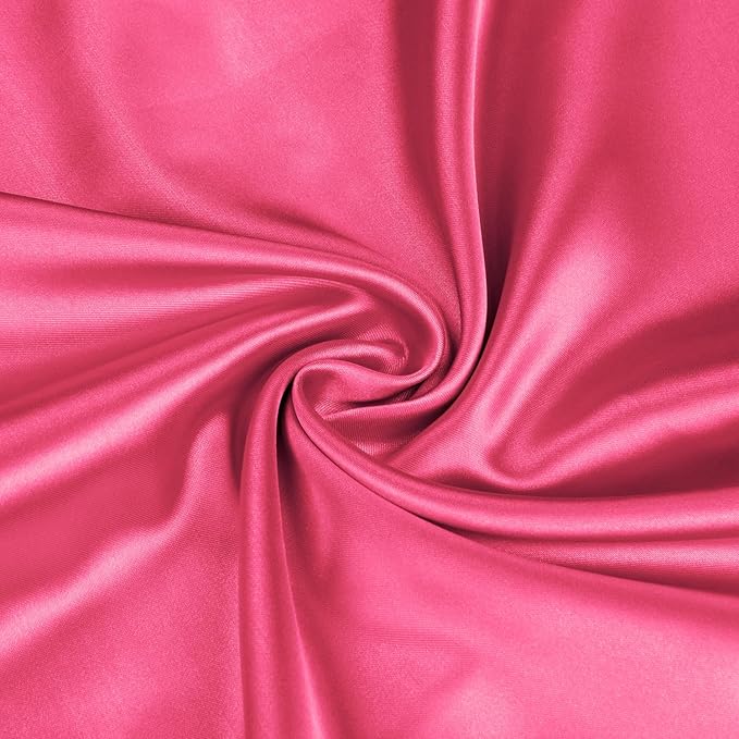 BEDELITE Satin Body Pillow Cover, Super Soft and Cooling Body Pillow Pillowcase for Hair and Skin, Breathable Silky Full Long Pillowcase Cover(20"x54", Hot Pink) - Bloomnest