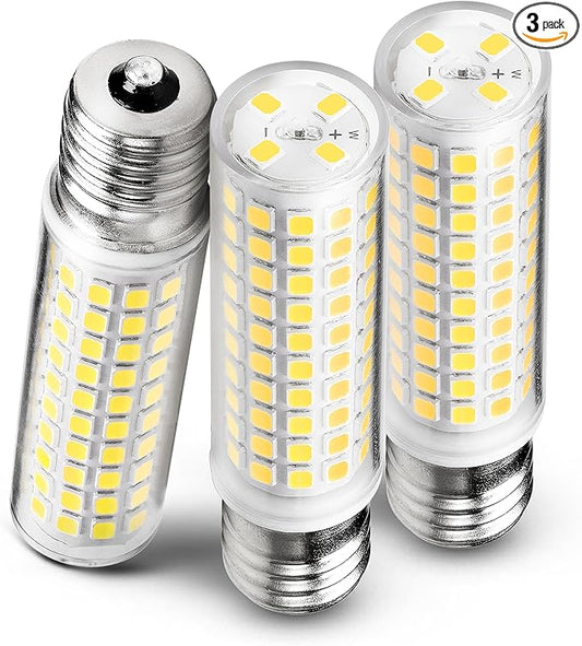 E17 LED Bulb 10 Watt Equivalent 100W 4000K Natural White 1000lm Non-Dimmable 120V E17 Intermediate Base LED Bulb for Desk Lamp, Ceiling Fan Lights, Headboard Reading Lights, Chandelier, 3 Pack - Bloomnest