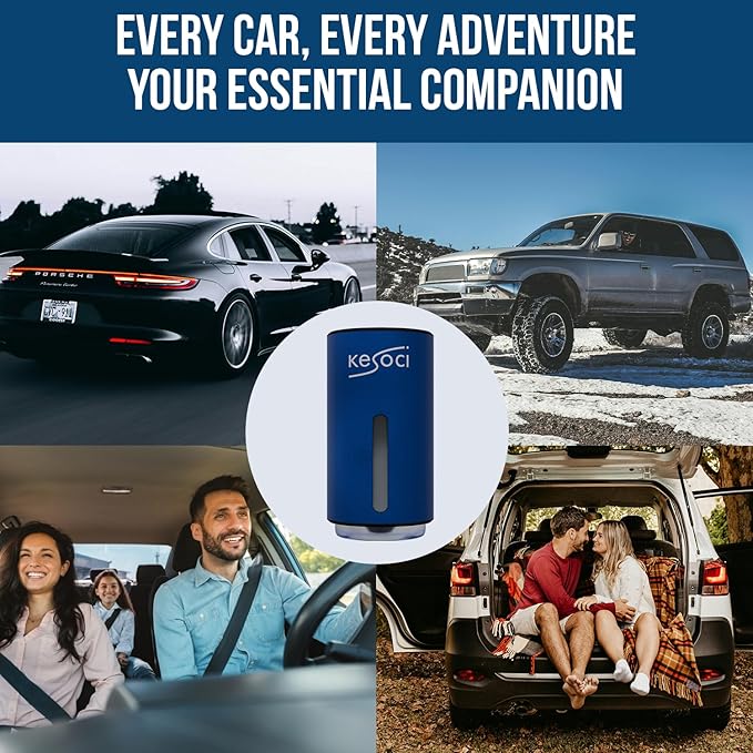 Smart Car Air Freshener: Revolutionary Smart Car Diffuser Vent Clip with 3 Exclusive 10 ml Fragrances (Blue (Fresh Essence Collection)) - Bloomnest