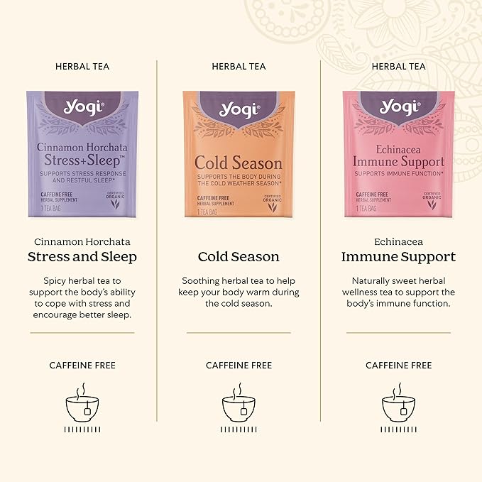 Organic Sampler Gift Box-5 Tea Bags per Flavor (45 Tea Bags)-Delicious Wellness Immunity Teas-9 Herbal Teas-Caffeine-Free Tea Variety Pack-Tea Gift Set - Bloomnest