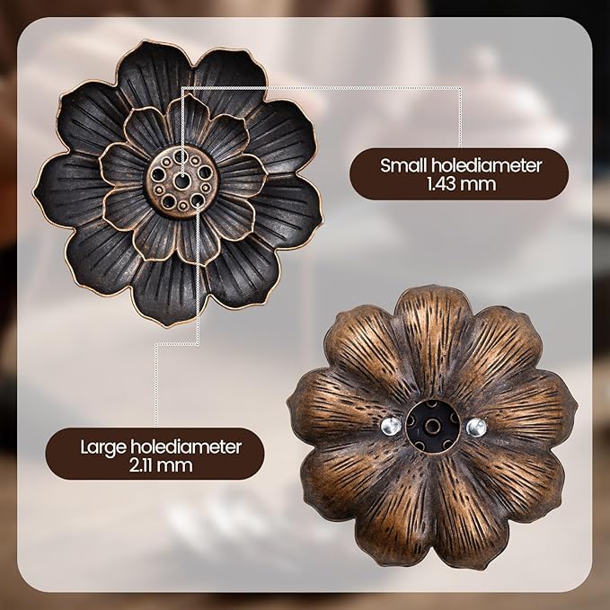 60 Pcs Bulk Lotus Incense Holder for Stick 2.28 inches Incense Burner Ash Catcher Indian Return Gifts for Pooja Home Fragrance Yoga SPA Sauna Bedroom - Bloomnest